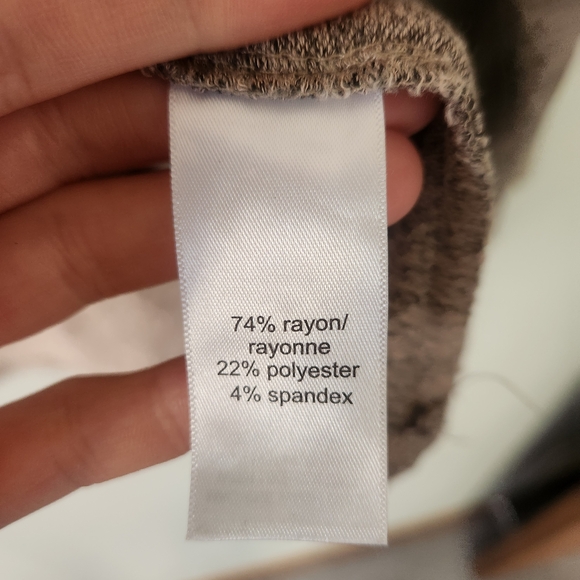 24/7 Maurices Tan and Black Leopard Long Sleeve Top - Picture 4 of 8